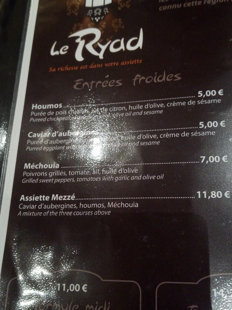 Le Ryad - Menu Image 2